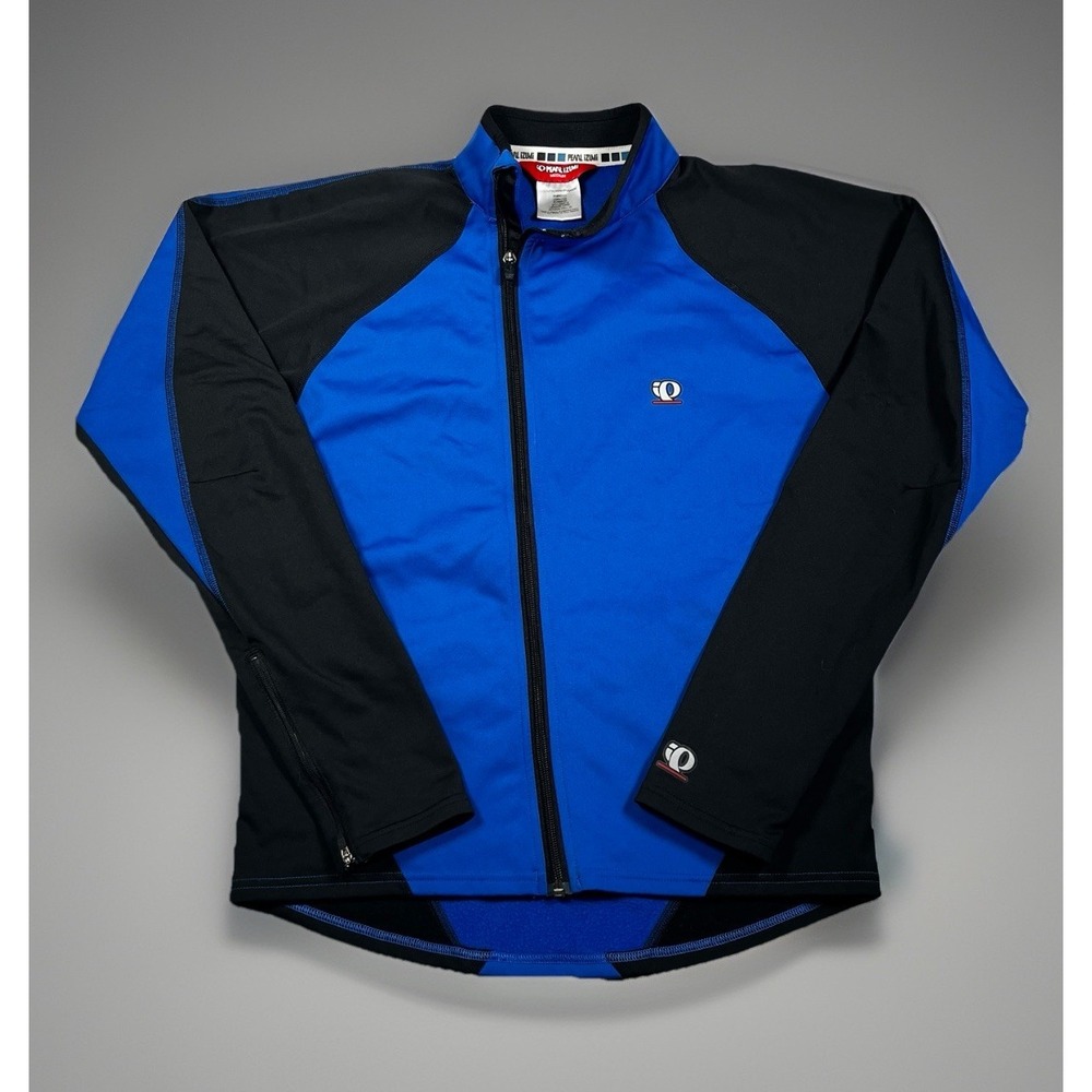 Pearl Izumi Thermal Cycling Jacket Adult M Blue Dual Zipped‎ Pockets & Arm Cuffs